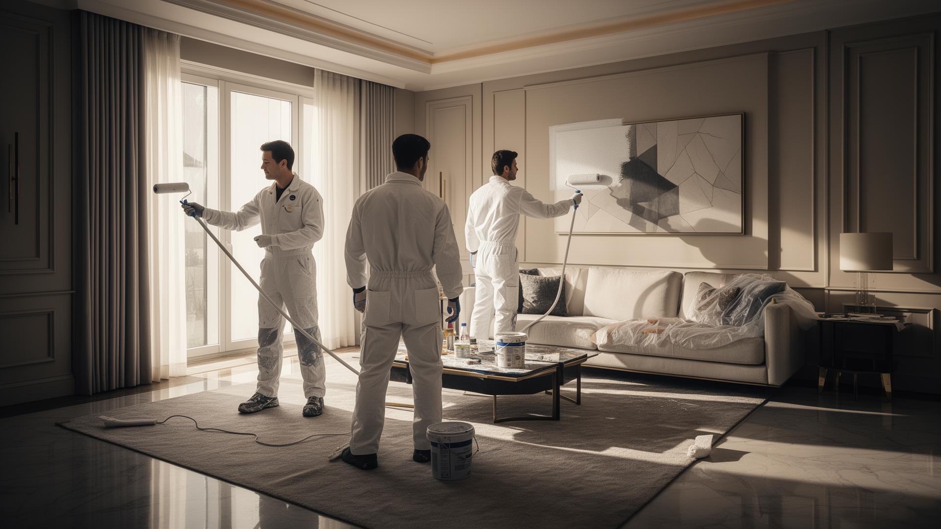 Equipe Elegance Pinturas realizando pintura premium